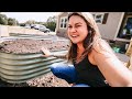 Setting Up the Raised Bed Garden (I love Home Gardening) | VLOG