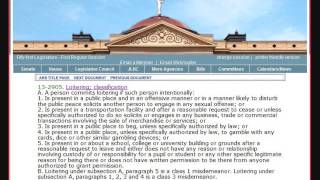 ARS 13-2905  Loitering; classification. Know your rights Arizona  Police Copwatch Copblock