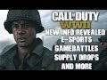 NEW CALL OF DUTY WW2 INFO || Weapon Variants, Supply Drops, E-Sports, Character Gear &amp; MORE!!!