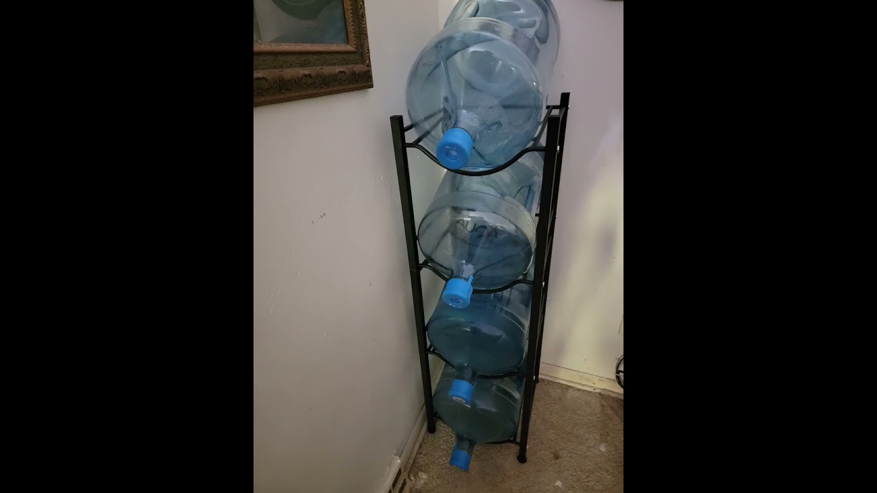 4 Tier 5 gallon water bottle holder put together wrong.  lol