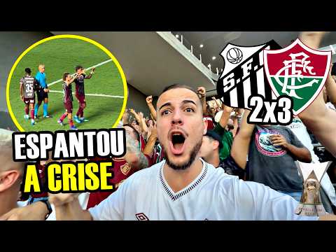 WE'RE LOOKING FOR AN ABSURD COMEBACK AT VILA BELMIRO! Santos 2x3 Fluminense - VLOG FROM THE STAND...