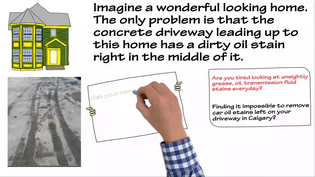 Calgary Driveway Cleaning Driveway Grease Stain Removal YouTube