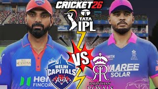 IPL 2026| Delhi Capitals Vs Rajasthan Royals Cricket 26 PS5 Gameplay 