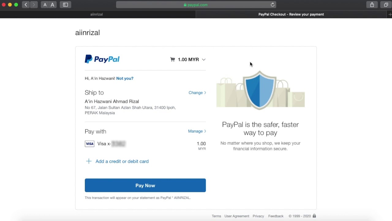 PayPal Transaction on Google Sites - YouTube