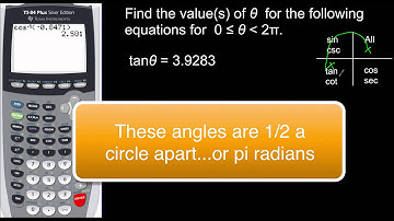 5-3 Finding Trig Values Using The TI84
