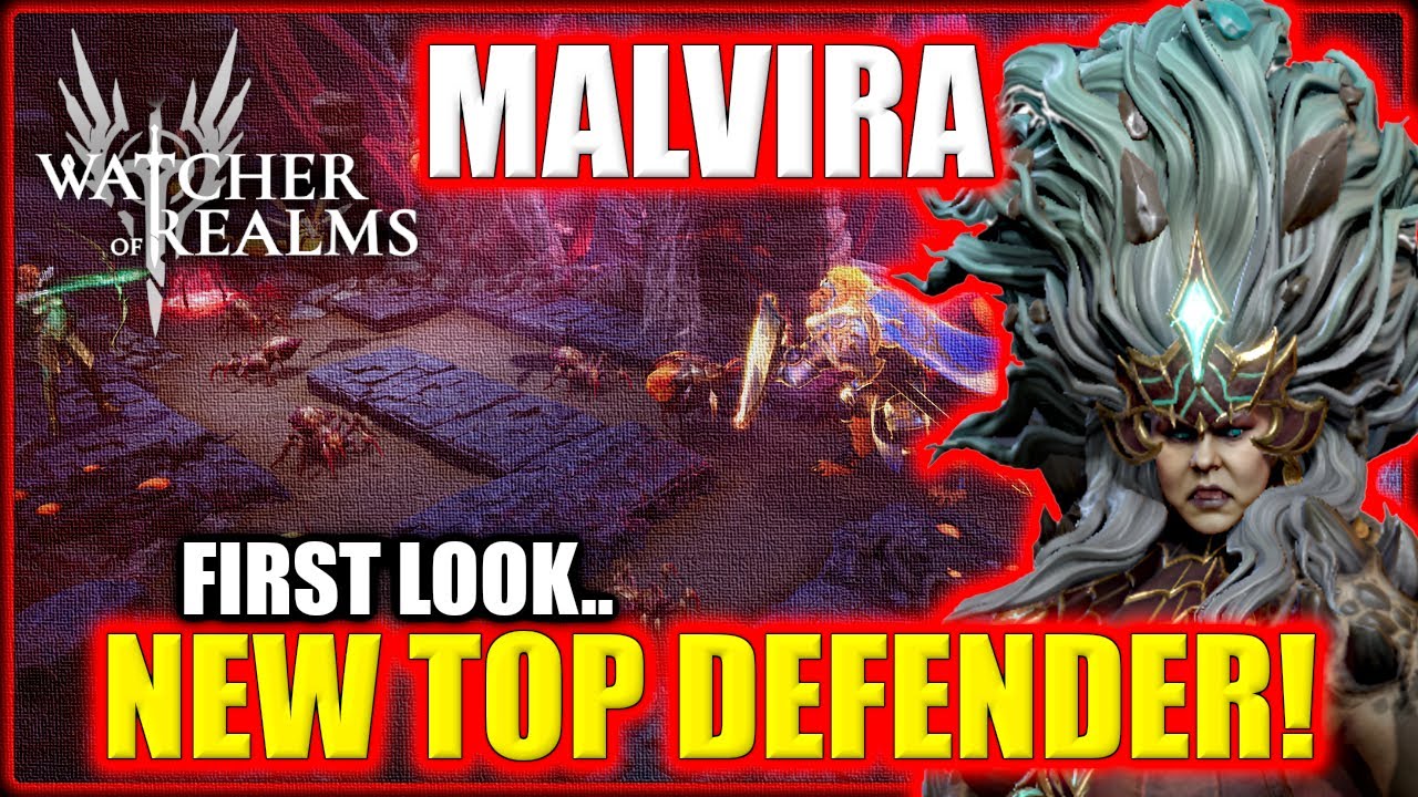 Malvira - This Hero Will Break All Defenders! - First Look! | Watcher of Realms - TEST SERVER