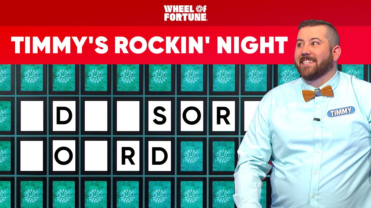 Timmy Brings the Energy Wheel of Fortune YouTube