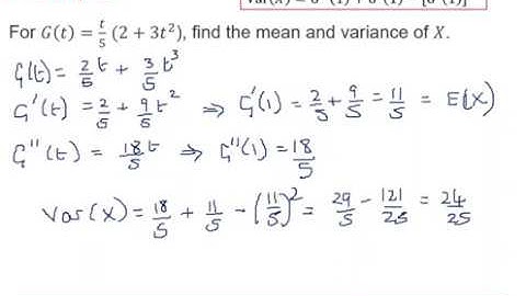 Edexcel Statistics 1: Probability generating functions 1-3