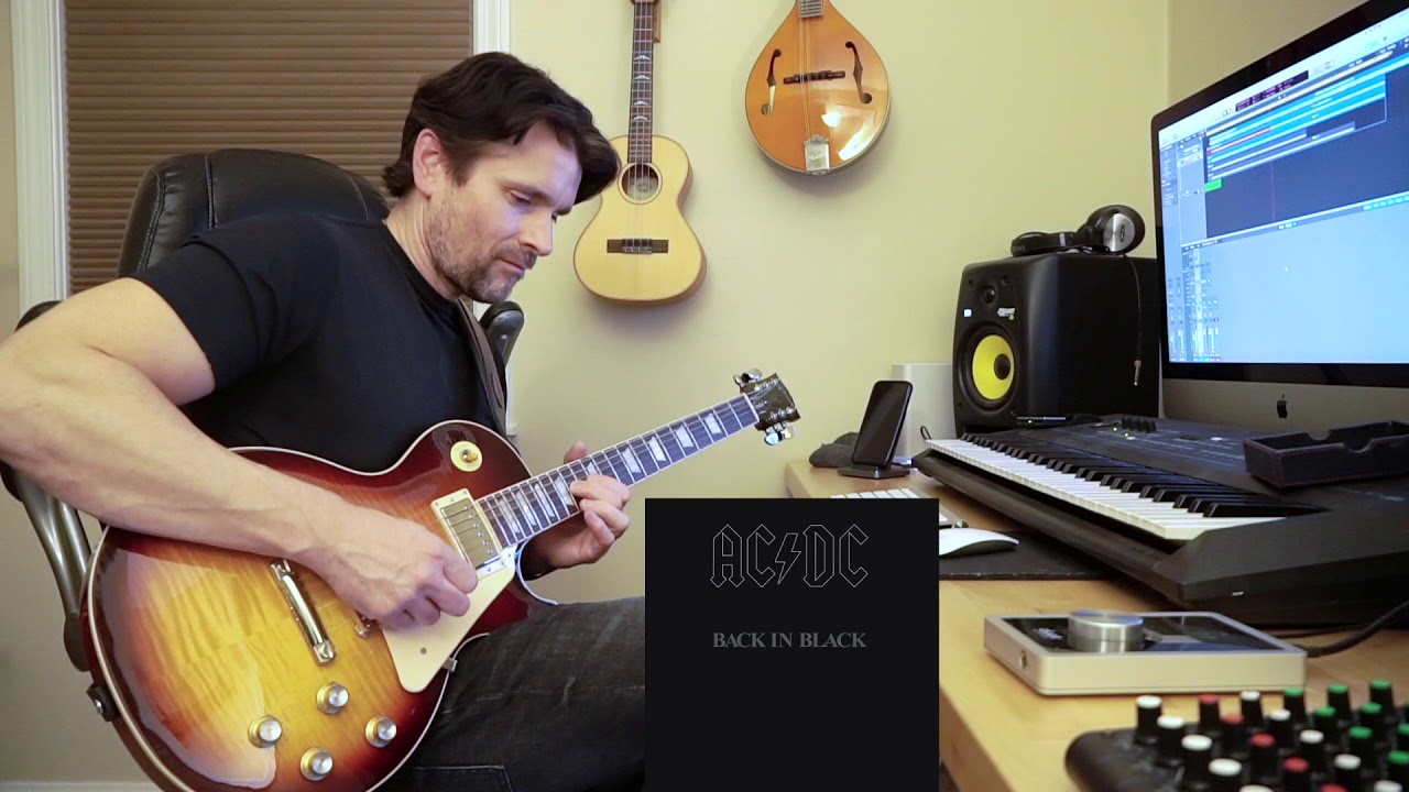 ACDC "Back in Black" Guitar Solo Cover YouTube