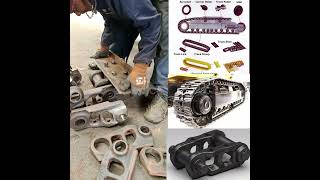 REPAIRING EXCAVATOR'S TRACK CHAIN LINK, FITTING BUSH AND PIN ON HYDRAULIC PRESSING MACHINE 