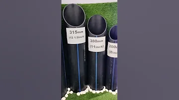 Different Sizes Of HDPE Pipes 