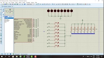 (PIC 16F887) Giao tiếp với 8 led đơn và 8 nút nhấn dùng 2 port