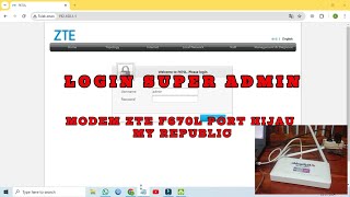 [Latest 2024] How to login as super admin of ZTE F670Lv9 modem (Green Port) My Republic