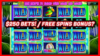 LET'S BET $250 UNTIL WE HIT A FREE SPINS BONUS! 🦎💵 Crazy Chameleon Classic Slot Machine Online Game!