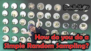 How to do simple random sampling | DorK#7 #research #sampling #srs