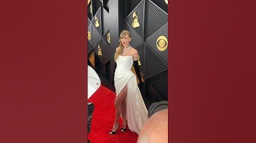 #TaylorSwift is shining on the #GRAMMYs red carpet. 🪩 #shorts