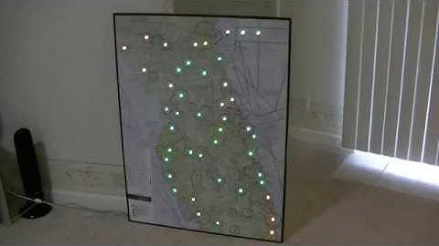 Live updating LED METAR Sectional Map