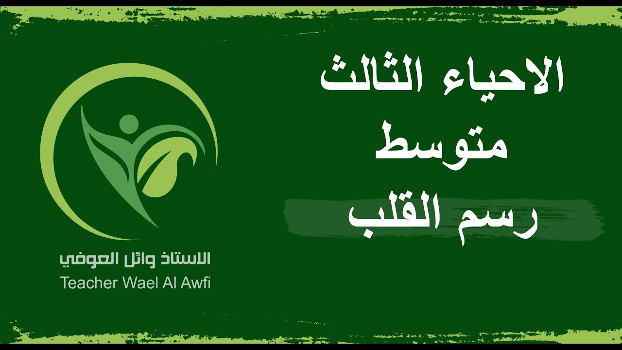 الاحياء الثالث متوسط خطوات رسم القلب الفصل الخامس جهاز الدوران