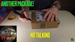 ASMR - Unboxing Amazon Package (No Talking) | Binaural | iPad Charger Cord | Crinkles