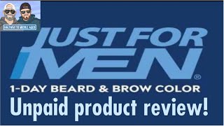 Just for men 1-day beard and brow color unpaid product review!!