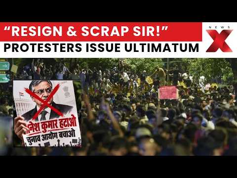 “Gyanesh Kumar Resign, SIR Scrap!” Mumbai Protesters Issue Ultimatum At Shivaji Park | NewsX
