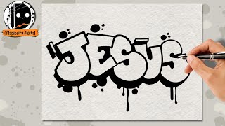 How to draw the most famous name in the world using graffiti, step by step. screenshot 4