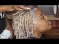 Coloring virgin locs (blonde and red) DETAILED TUTORIAL