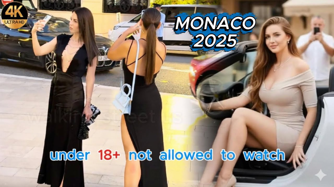 Monaco 2025: Where Gorgeous Women Meet Billionaire Supercars in 4K