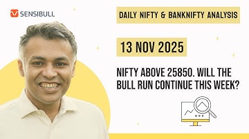 NIFTY & BANK NIFTY Analysis for Tomorrow | Stock Market Outlook | 13 November 2025, Thursday