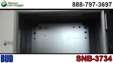 NEMA 4 Rated Outdoor Sheetmetal Enclosure | 12"x12"x8" | Bud Industries SNB-3734