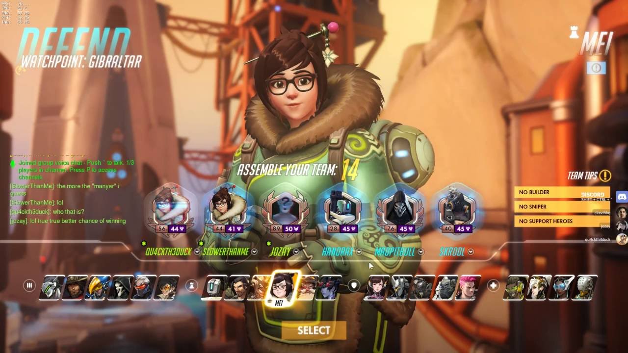 how to mute in overwatch pc?