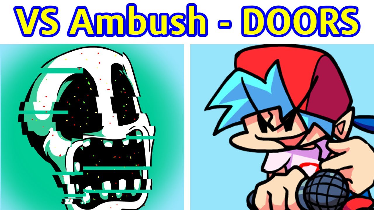 FNF VS Ambush DOORS l ( RobloxDoors ) [ ModHard ] [ Friday Night Funkin ] YouTube