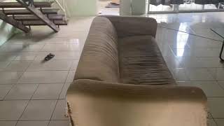 13 years old IKEA KLIPPAN sofa restoration DIY project