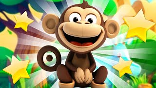Five Little Monkeys | Funny Monkey  | Animal Sounds Song | NEW✨ More Nursery Rhymes & Baby Songs