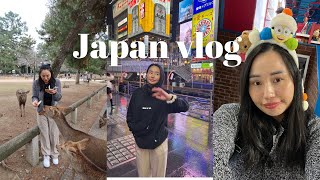 Japan vlog 🍜 Osaka & Kyoto: Nara deer park, universal studios,dotonbori,nishiki market, food & more
