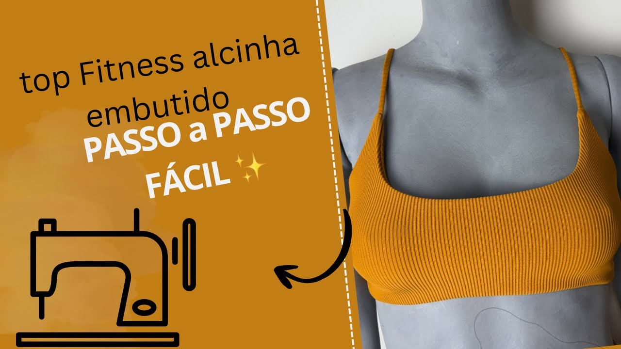 ✨ Costure comigo: Top Fitness Nadador com Alcinhas | Fácil, lindo e super confortável!
