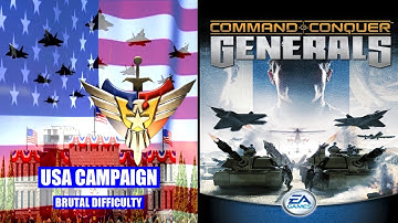 C&C: Generals - USA Training Mission: Silent Dawn [Brutal / Patch 1.08] 4K