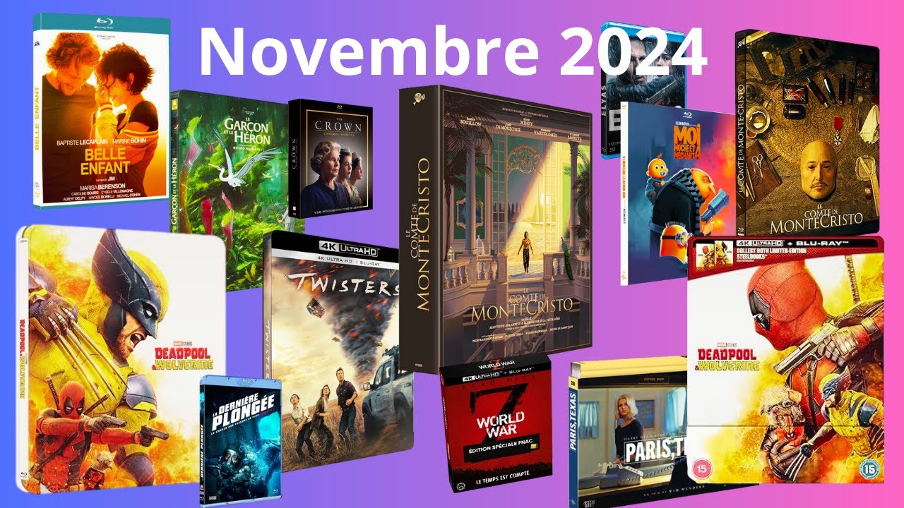 Sortie blu-ray, dvd, 4K et Steelbook novembre 2024 - YouTube