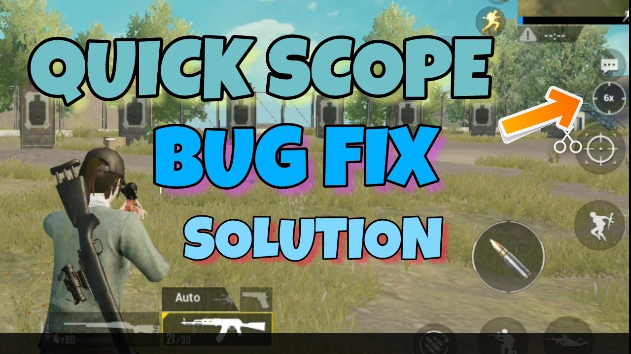 HOW TO FIX QUICK SCOPE BUTTON IN PUBG MOBILE 0.9.0 UPDATE - 