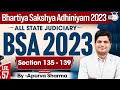 Bhartiya Sakshya Adhiniyam 2023 Lecture- 57 | BSA 2023 | Section 135-139 | MASTER CLASS