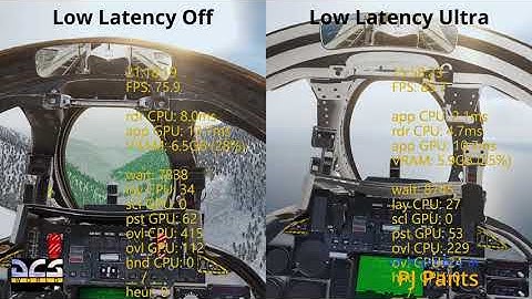 F-14B cockpit VR Low Latency comparison