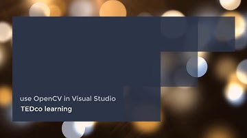 Opencv in visual studio