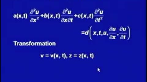 Mod-2 Lec-18 Second Order Partial Differential Equations-I