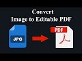 How to Convert Image to Editable PDF and Text using adobe acrobat pro dc