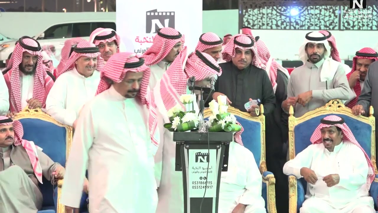 قاف فكاهي  الشاعر صلاح الحريبي وسعود الجابري وعبدالرحمن الجهني وسالم الرشيدي/في حفل سفير حرب