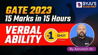 GATE 2023 | General Aptitude Marathon | Verbal Ability in One Shot | BYJU'S GATE