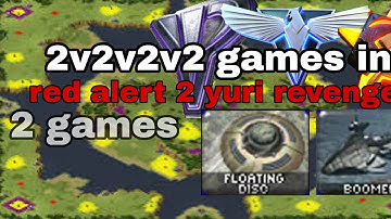 Red alert 2 yuri revenge |2v2v2v2|online gameplay |mayflower map 2 games 🎮