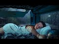 Relaxing Rain Sounds on a Camping Car Window - Night Thunderstorm for Deep Sleep and Insomnia