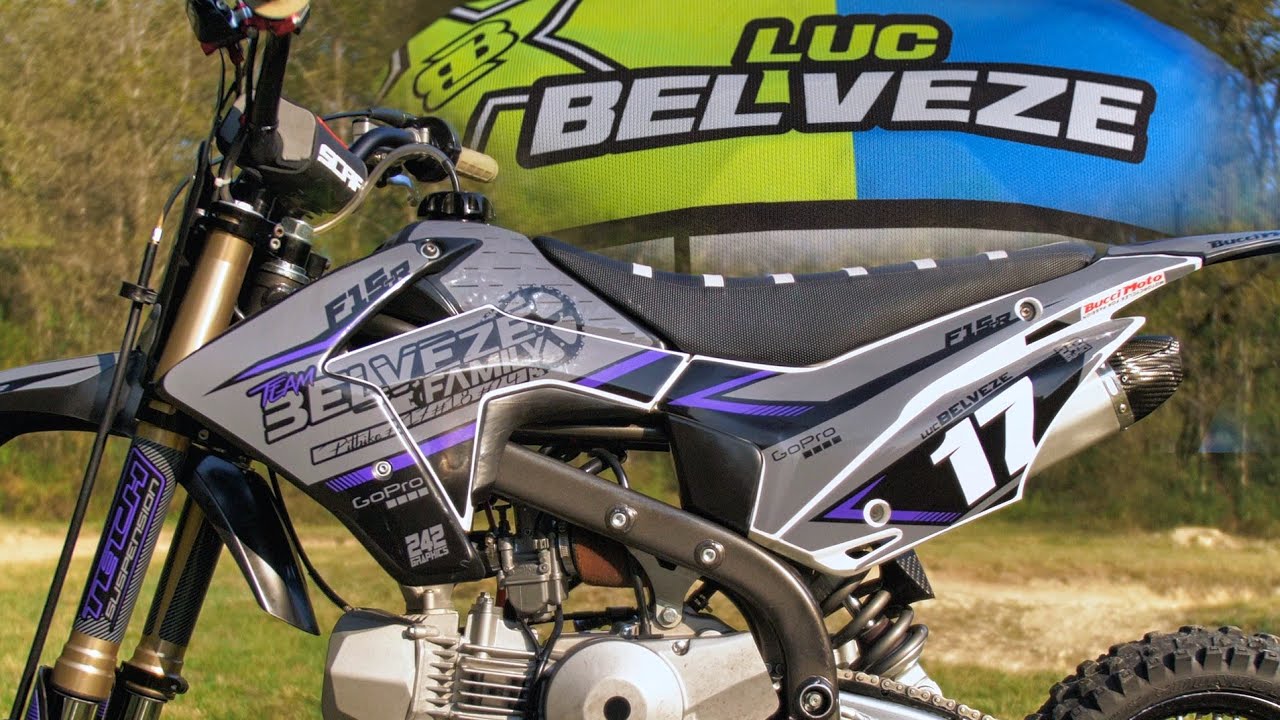 pit bike bucci f15r Luc BELVEZE #17