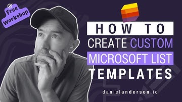 Create Custom Microsoft List Templates and control who has access to them (the workshop)